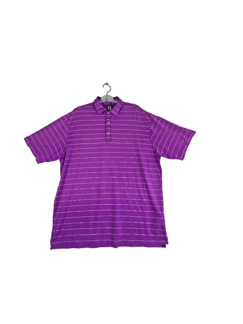 FootJoy Mens ProDry Golf Polo Shirt Size XL Purple Stripe Touchstone 25741